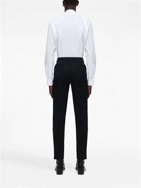 Alexander Mcqueen Tailored Tapered Trousers Black Farfetch