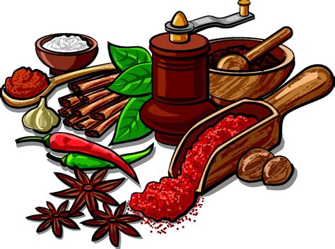 Herbs And Spices Vector Free Download Herbs And Spices Icons 108022