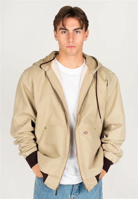 Dickies Hooded Duck Canvas Jacket Stone Washed Desert Sand Dk0a4xz3f02