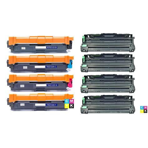 4x Fotocondutor DR221 Kit Toner TN221 225 Compatíveis Mundoware