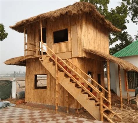 Wood Panel Build Bamboo Hut House At Square Feet In Navi Mumbai