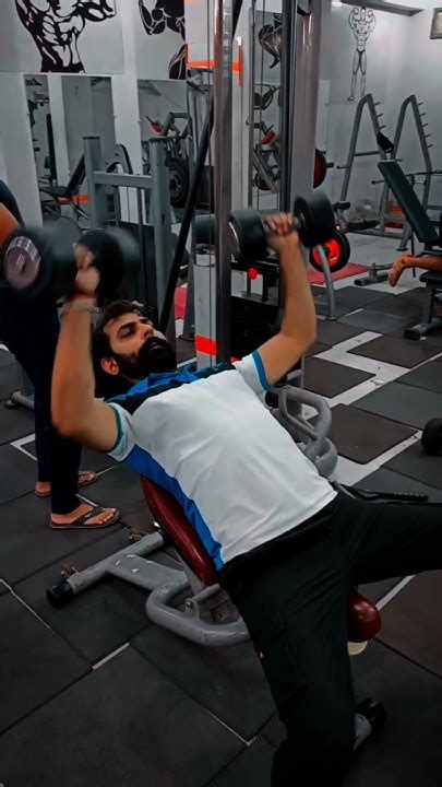 How To Dumbbell Incline Chest Press Youtube In India🇮🇳 ️gym Chest