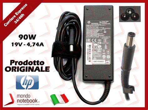 Alimentatore Originale HP 90W 19 5V 4 74A 7 4mm X 5 0mm Ricambi Hp