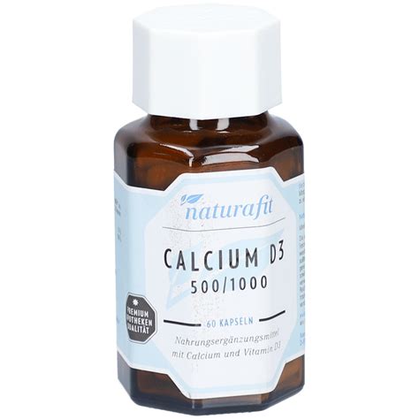 Naturafit® Calcium D3 500/1000 Kapseln 60 St - Shop Apotheke