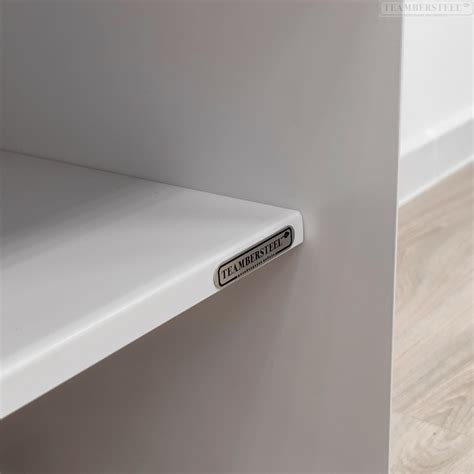 Банкетка гнутая из металла для прихожей белая| Teambersteel