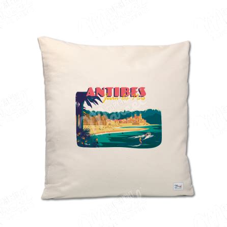 Cushion Lucien Antibes Water Skiing Marcel Travel Posters