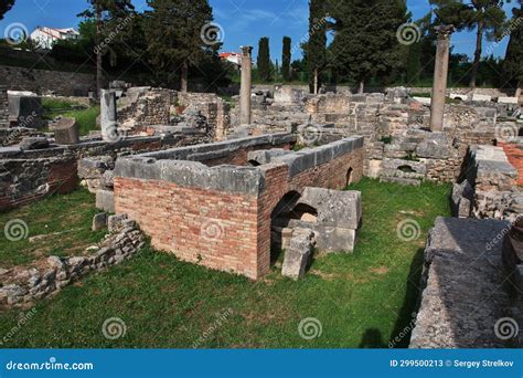 Ruins In Salona Solin Ancient Roman Capital Of Dalmatia Split