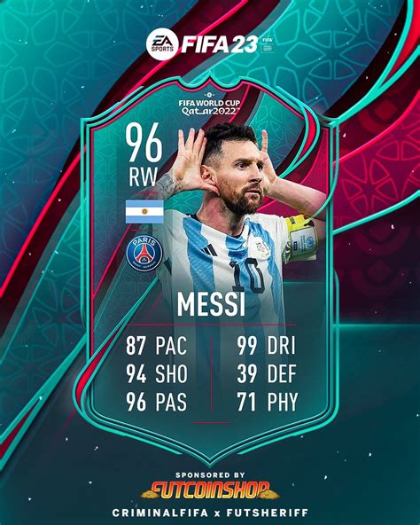 Fut Sheriff On Twitter 🚨messi🇦🇷 Is Added To Receive A Tott Card🔥 Stats Are Prediction 🏻