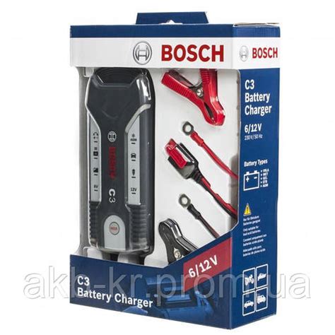 Купить Зарядное устройство Bosch C3, 6/12V, 5-120 A, цена 1950 ₴ — Prom ...