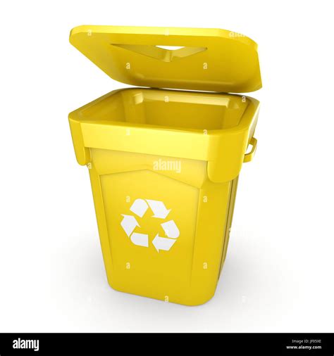 Yellow Recycling Bin High Resolution Stock Photography And Images Alamy