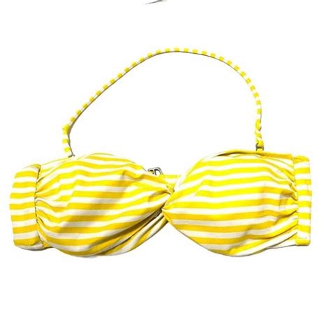Victoria S Secret Bikini Top Swim Striped Depop
