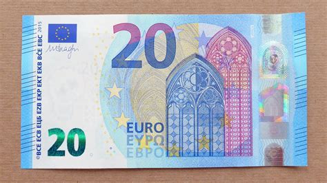 New Euro Banknote Twenty Euro Obverse Reverse Youtube