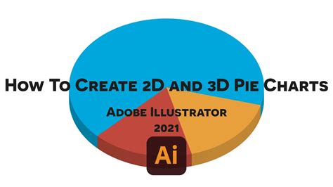 How To Create 2d And 3d Pie Charts In Adobe Illustrator 2021 Youtube