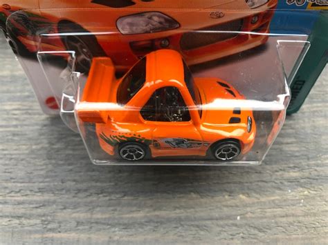 Toyota Supra Orange Mattel Hot Wheels Tooned Fast Etsy