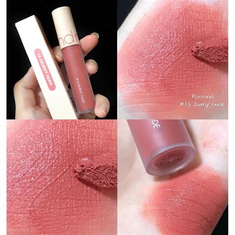Son kem lì Romand Zero Velvet Tint Burny Nude hồng nude Shopee Việt Nam