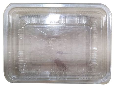 Rectangular Plain Disposable Plastic Sweet Packaging Box Size X