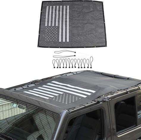 Amazon Jecar Bikini Top Sunshade Mesh Sun Shade For Jeep Wrangler Jl Jlu Gladiator Jt