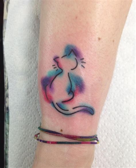 Watercolor Cat Tattoo Designs, Ideas and Meaning - Tattoos For You