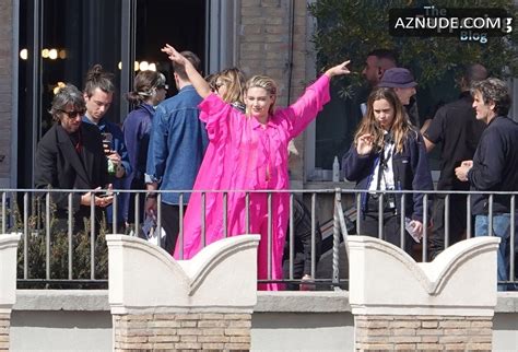 Florence Pugh Sexy Flashes Her Hot Tits During A Photoshoot For Valentinos New Campaign In Rome