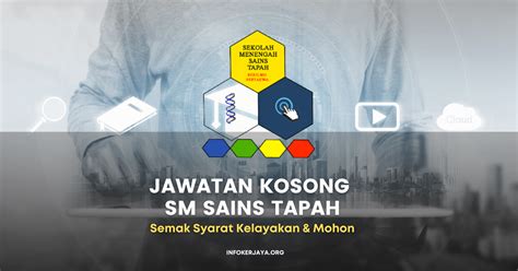 Jawatan Kosong SM Sains Tapah Jawatan Kosong Terkini