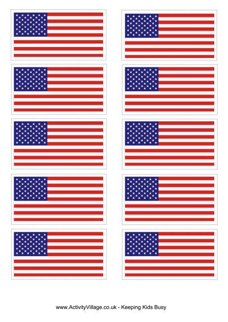 American Flag Printout