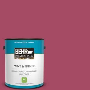 BEHR PREMIUM PLUS 8 Oz 120D 5 Glazed Raspberry Semi Gloss Interior