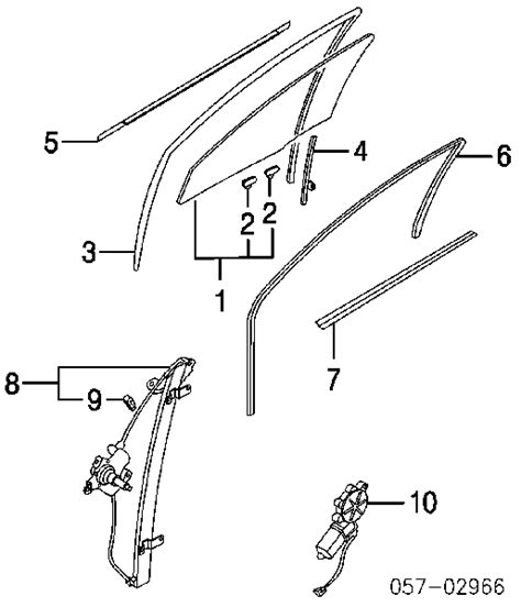 MR991322 Mitsubishi механизм стеклоподъемника двери передней правой