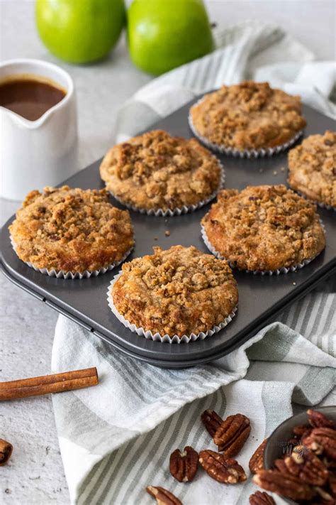Caramel Apple Muffins 🍏 - Sugar Salt Magic