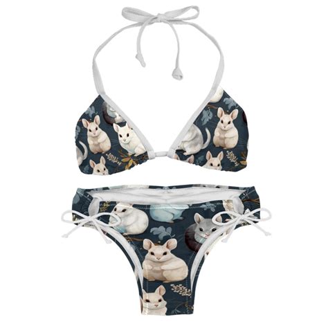 Tmall Detachable Sponge Adjustable Strap Bikini Set Two Pack Swim Suits For Versatile Swim Wear