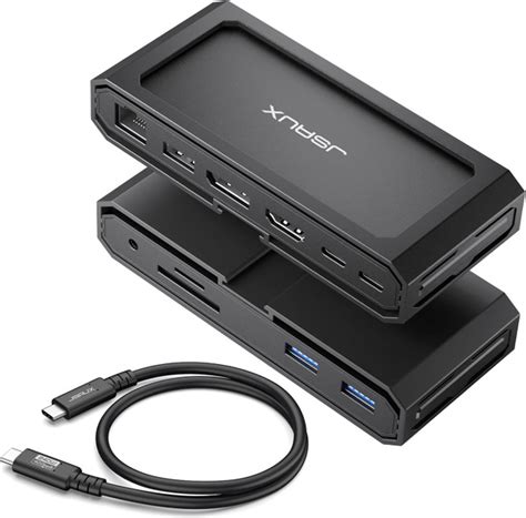 Док-станция для ноутбука JSAUX USB-C, док-станция 11-в-1 с HDMI и DP 8K ...