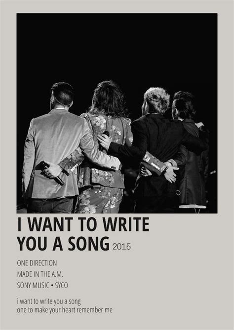 I Want To Write You A Song One Direction One Direction Music One Direction Posters One