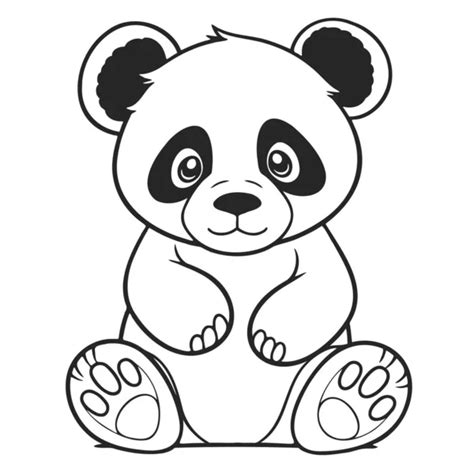 Coloriages De Visage De Panda