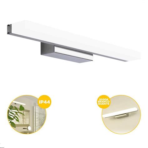 Arandelas Para Banheiro Espelho - Arandela Wing Luminária Para Espelho Banheiro Ip44 10W Led em Promoção ...