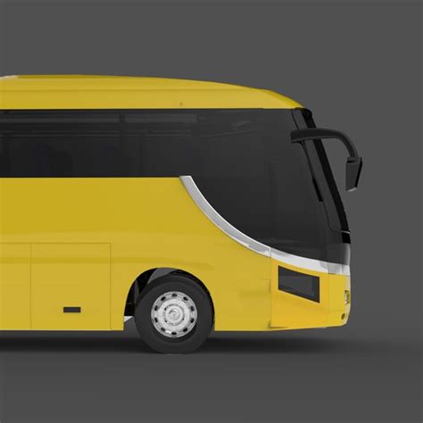 hino bus coach 3d model