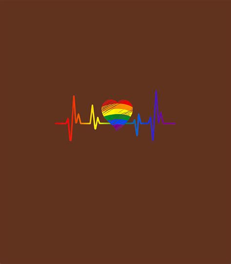 Lovely LGBT Gay Pride Heartbeat Lesbian Gays Love Digital Art By Yuvaan Bethan Fine Art America