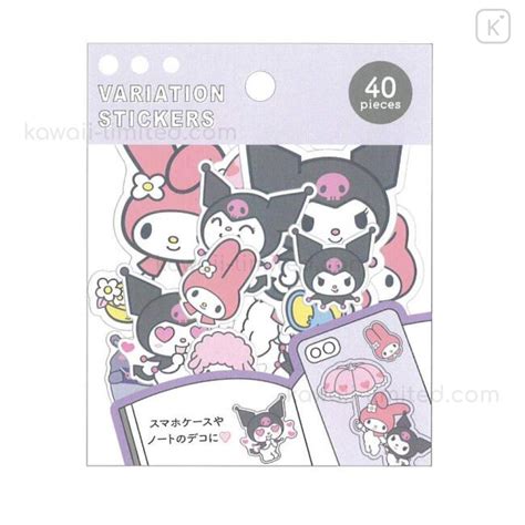 japan sanrio variation stickers  melody kuromi kawaii limited