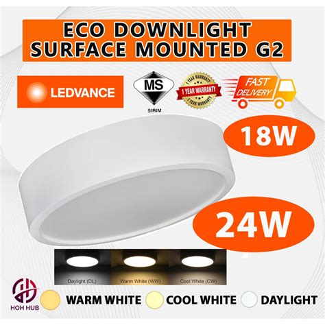 Osram Ledvance G Led Eco Surface Downlight W W Surface