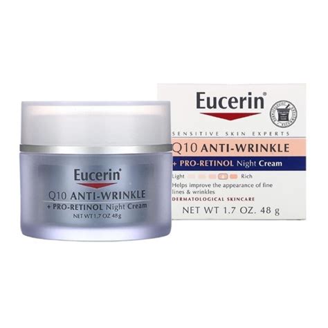 Eucerin Q10 Anti-Wrinkle + Pro-Retinol Night Cream 48g (In Box) 48g ...