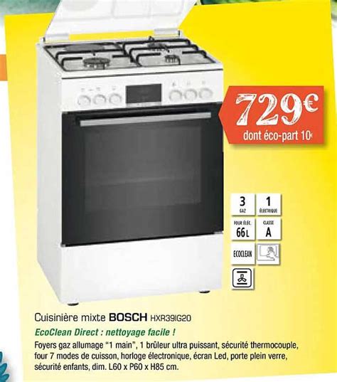 Promo Cuisini Re Mixte Bosch Chez Copra Icatalogue Fr