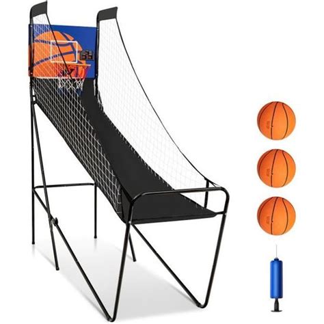 Costway Jeu De Basketball Arcade Enfants Pliable Avec Marqueur