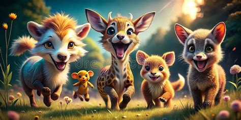 Captivating Animated Wildlife Stock Photos Joyful Animal Poses in ...