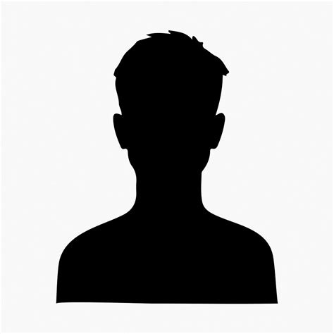 silhouette profile anonymous person isolated  vector rawpixel