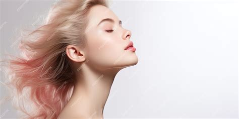 Premium AI Image | Side view of beautiful woman on clear background ...