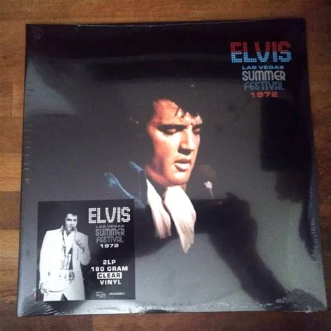 ELVIS PRESLEY - Las Vegas 2 clear Vinyl LPs 180g Summer Festival 1972 ...