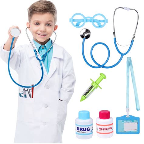 Buy Doctor Costume Kit for Kids Dress up & Pretend Play Educational ...