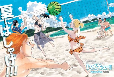 Haikyuu Official Art Beach Orangeaestheticartdrawing