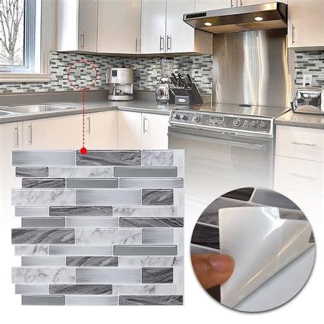 15pcs Art3d Peel And Stick Backsplash Tile For Kitchen 3d Sticker 12