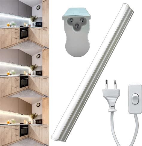 Barra Led Sottopensile Cucina Lampada Con Interruttore E Presa