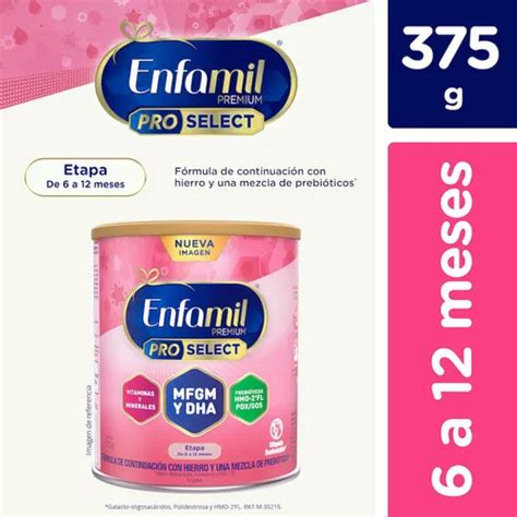 Enfamil Premium Pro Select leche de fórmula en polvo lata de 375g 6 a