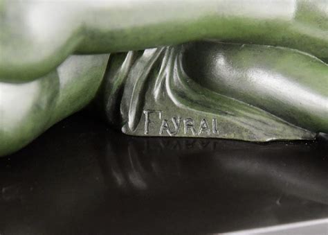 Art Deco Sculpture Nude With Gazelle Seduction Deconamic